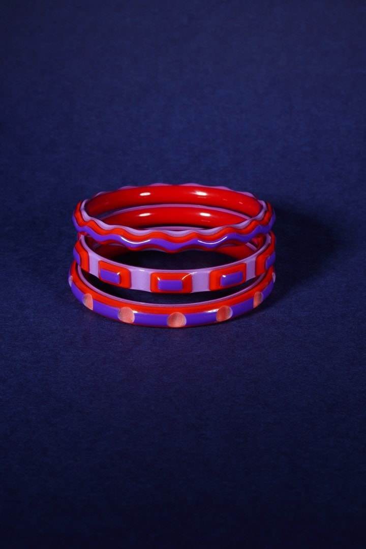 Bangles lilac-pink - LUCKY MES