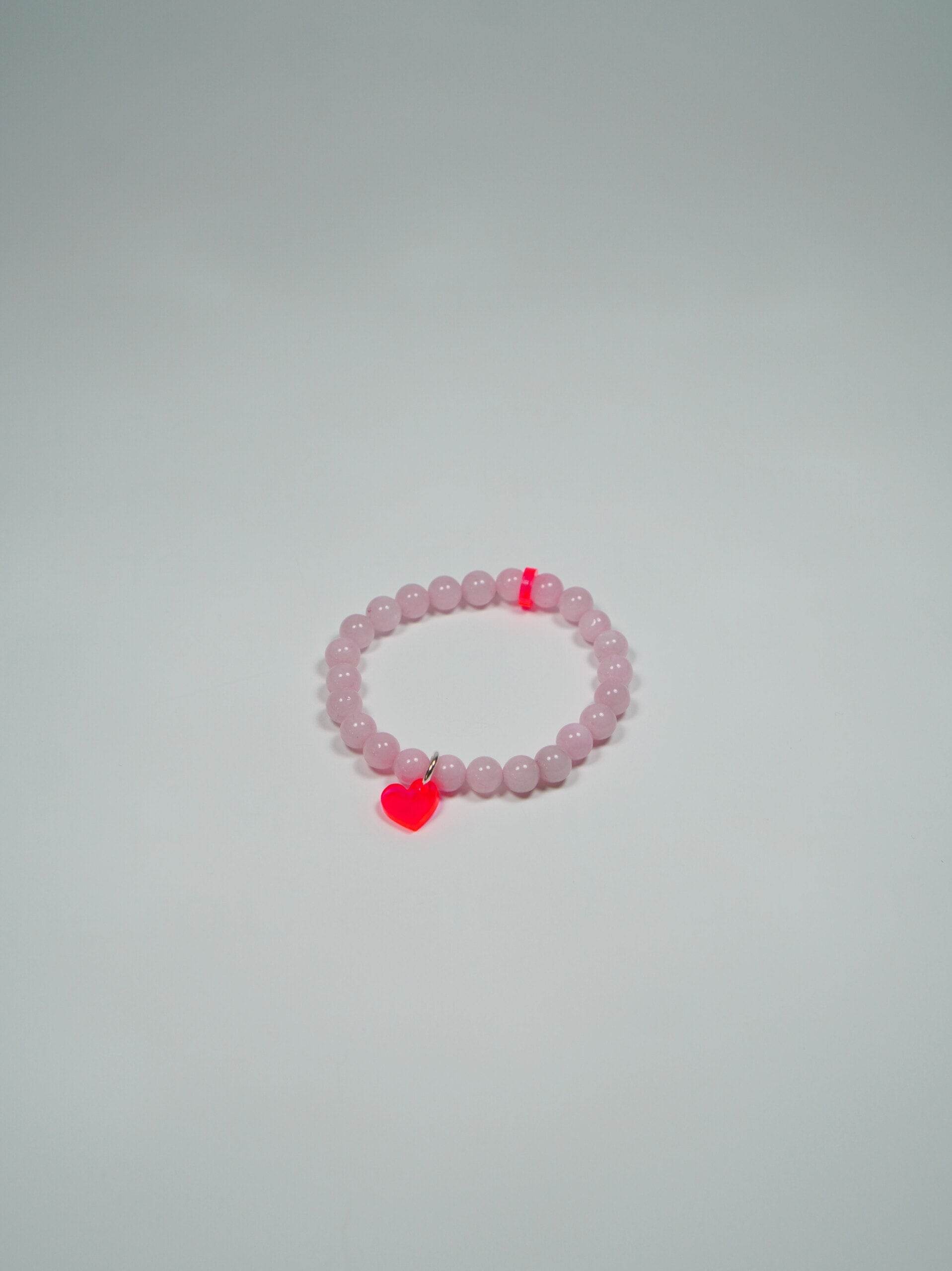 Lucky Bracelet - Rosenquarz - Heart - LUCKY MES