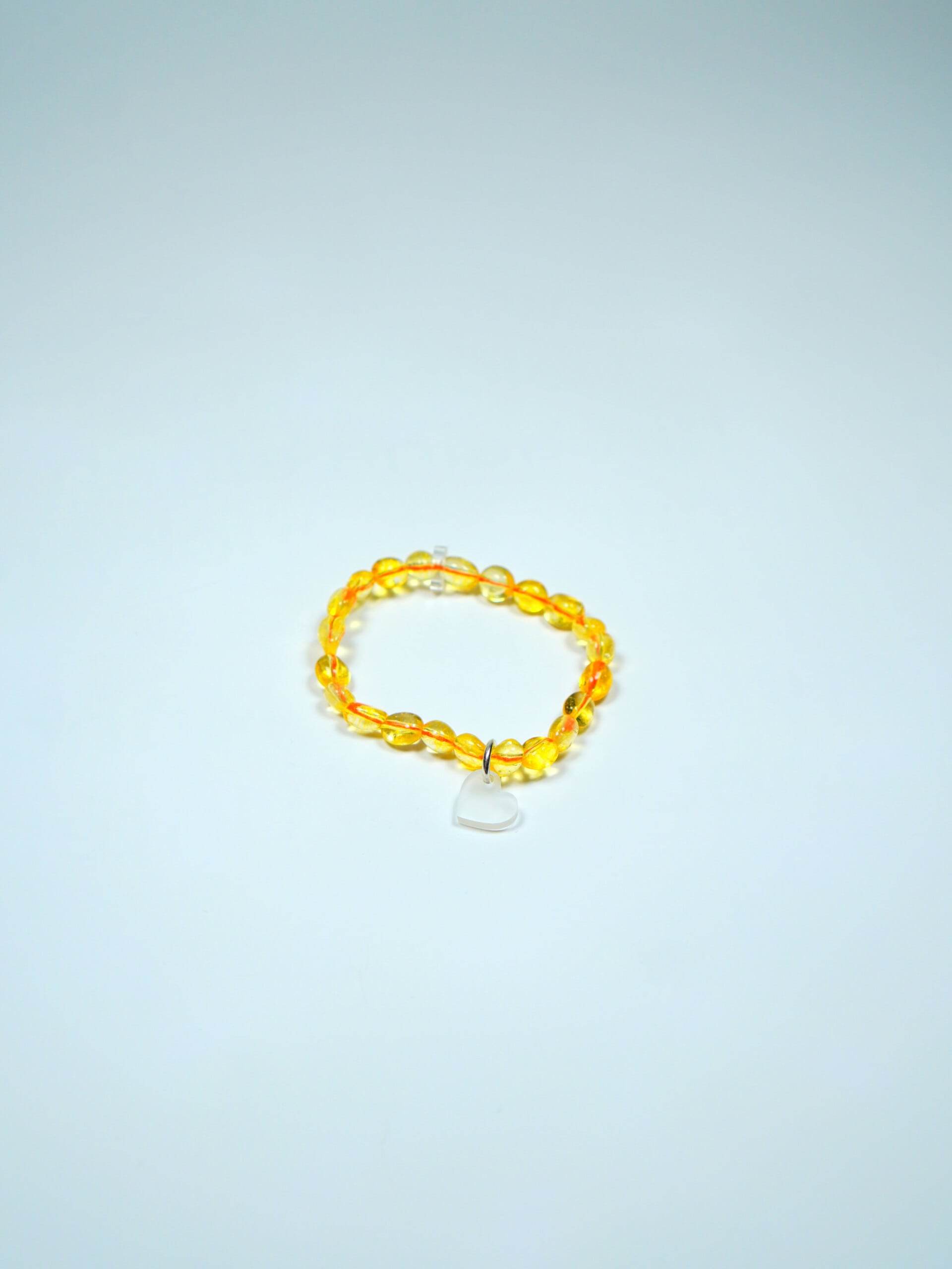 Lucky Bracelet - Citrin - Heart - LUCKY MES