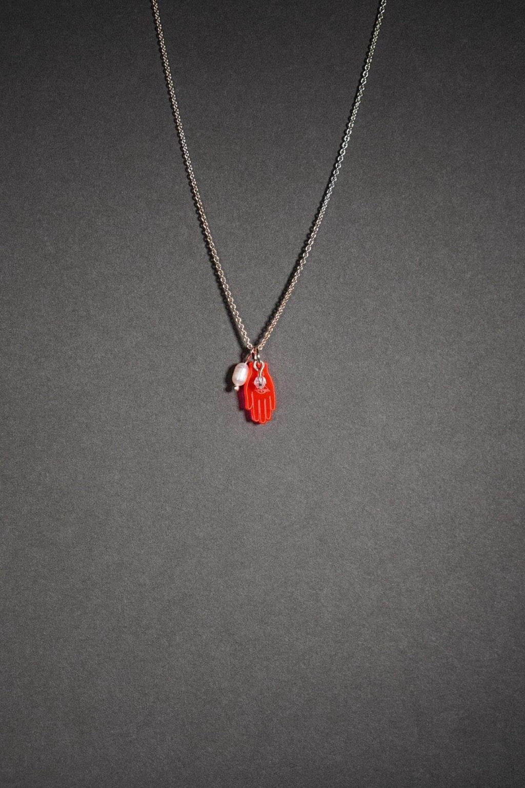 Lucky Necklace Lucky Hand Pearl - LUCKY MES