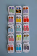 Frühlings Ohrringe bunt aus recyceltem Acryl – Lucky Ears | Lucky Mes