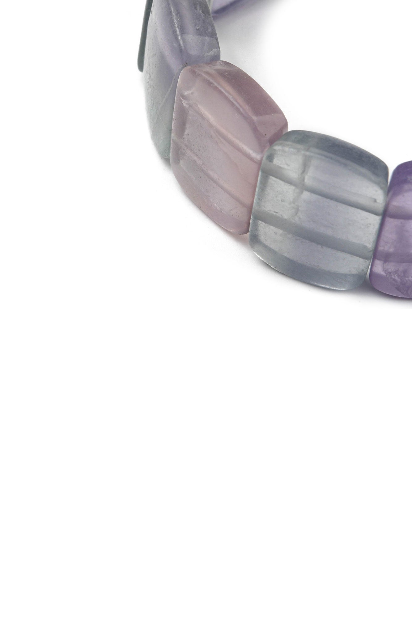 Lucky Bracelet Fluorit chunky blocks