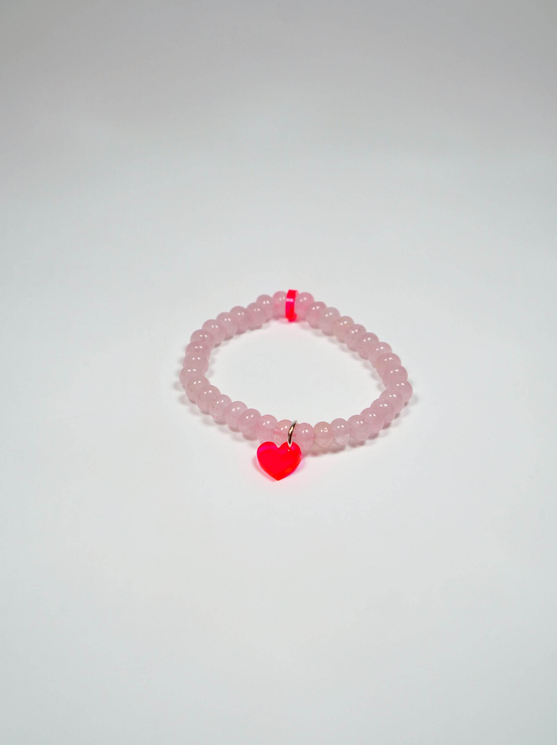 Lucky Bracelet - Rosenquarz - Heart - LUCKY MES