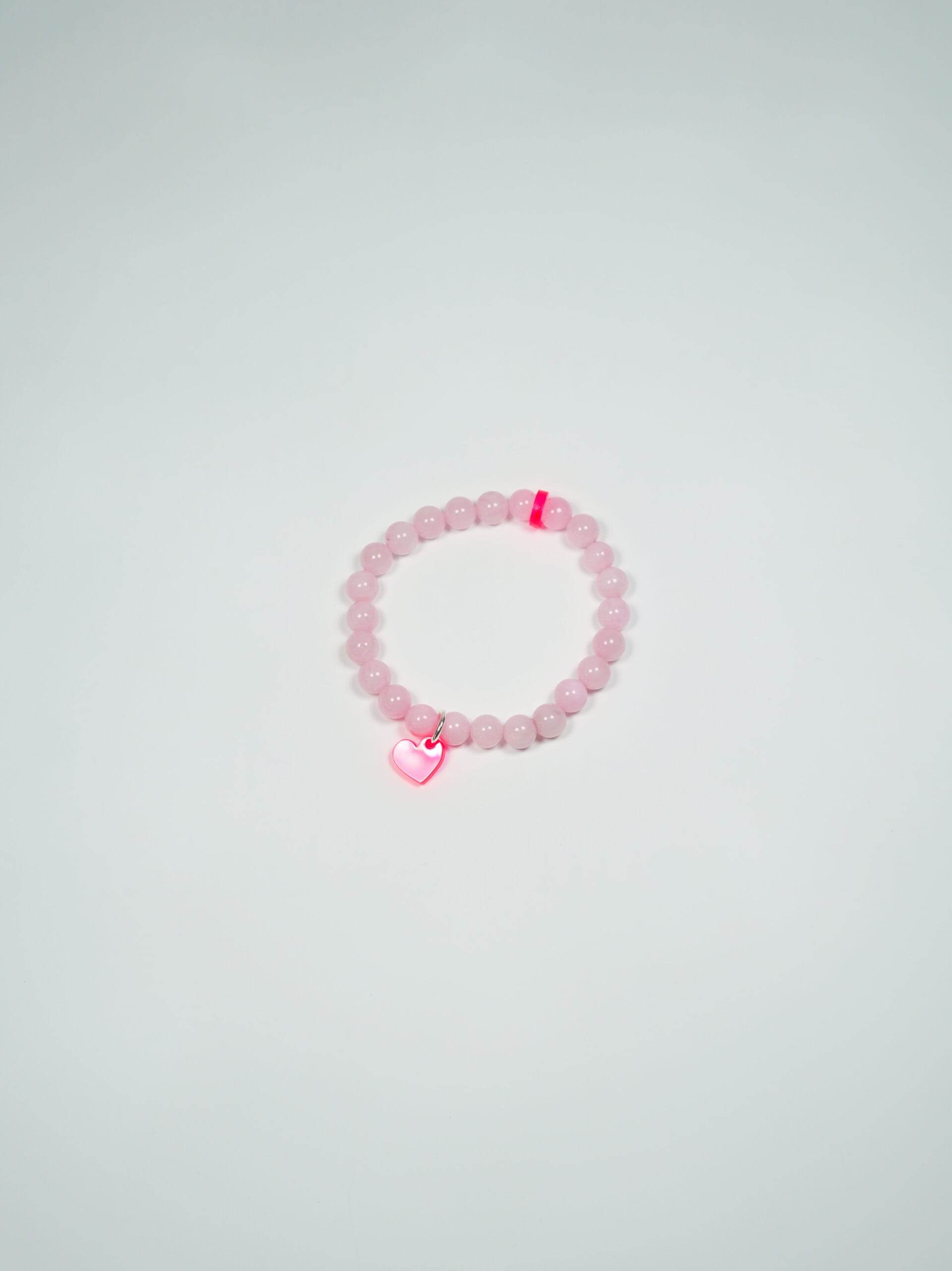 Lucky Bracelet - Rosenquarz - Heart - LUCKY MES