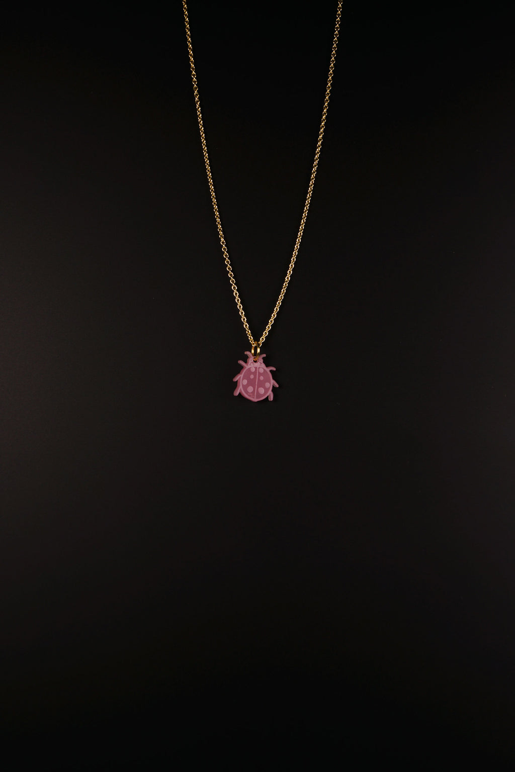 Marienkäfer Kette rosa satiniert – Lucky Necklace | Lucky Mes