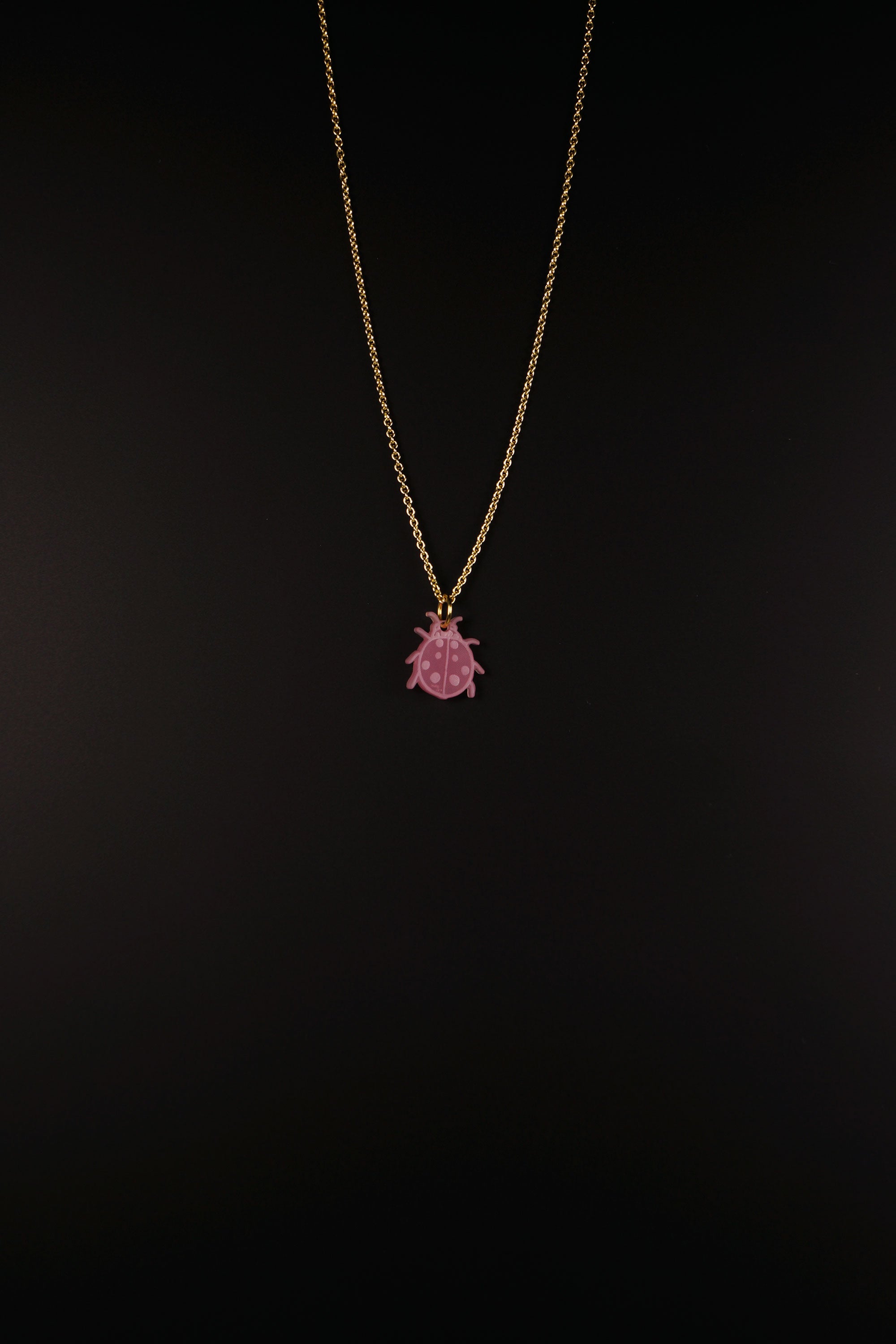 Marienkäfer Kette rosa satiniert – Lucky Necklace | Lucky Mes