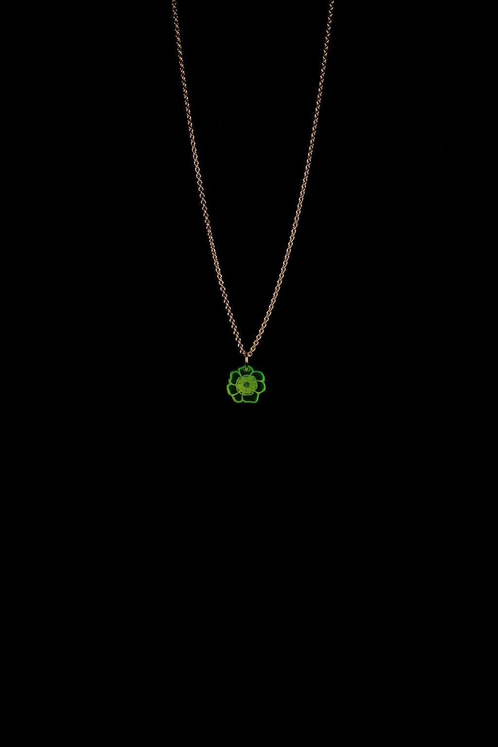 Anemone Kette grün fluoreszierend – Lucky Necklace | Lucky Mes