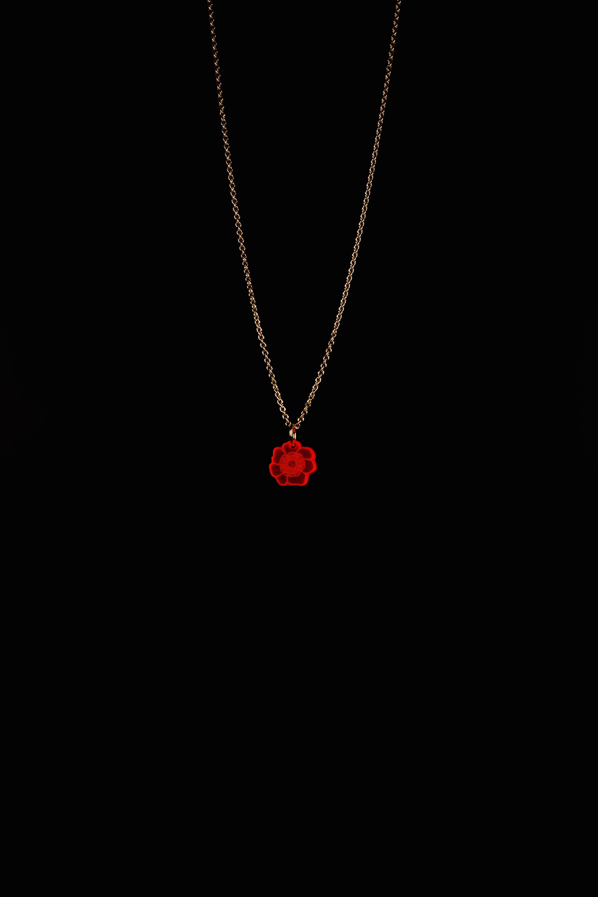 Anemone Kette rot fluoreszierend – Lucky Necklace | Lucky Mes