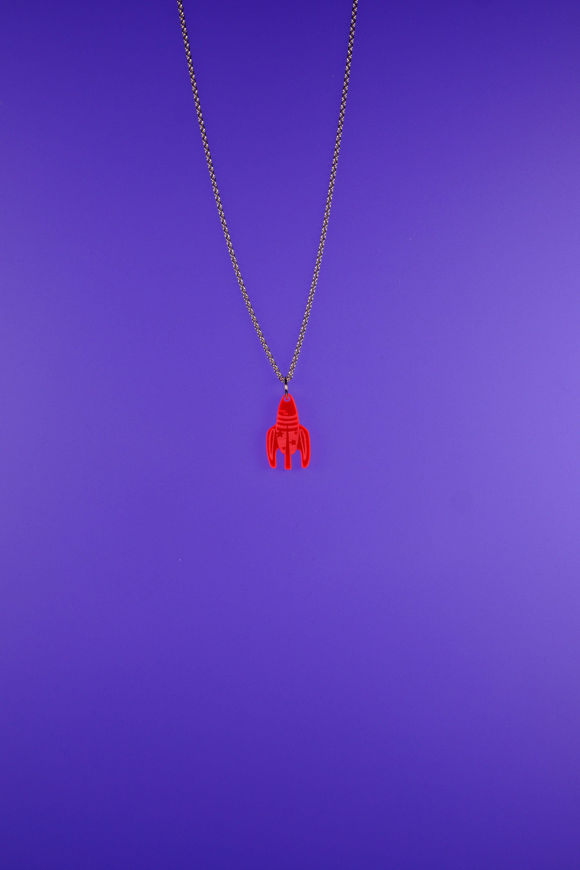 Raketen Kette rot fluoreszierend – Lucky Necklace Rocket | Lucky Mes