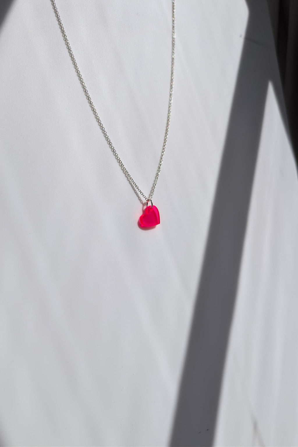 Herz Kette 925 Silber Anhänger Nahaufnahme – Lucky Mes