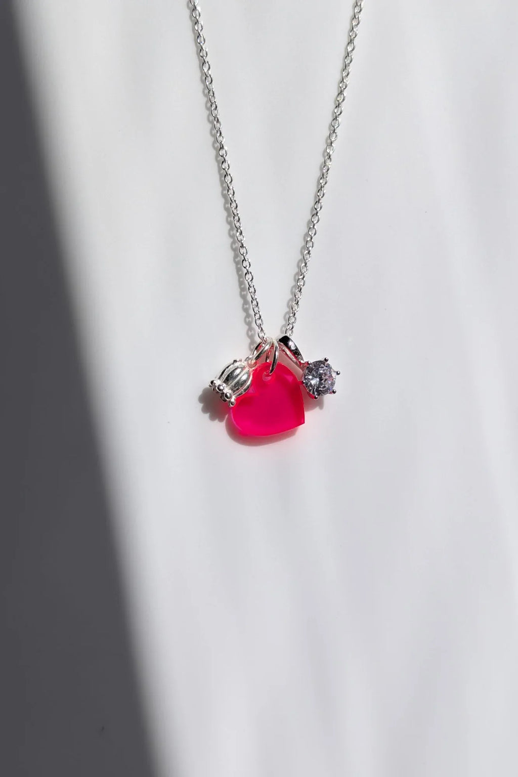 Lucky Necklace Heart silber Detailansicht – Lucky Mes München