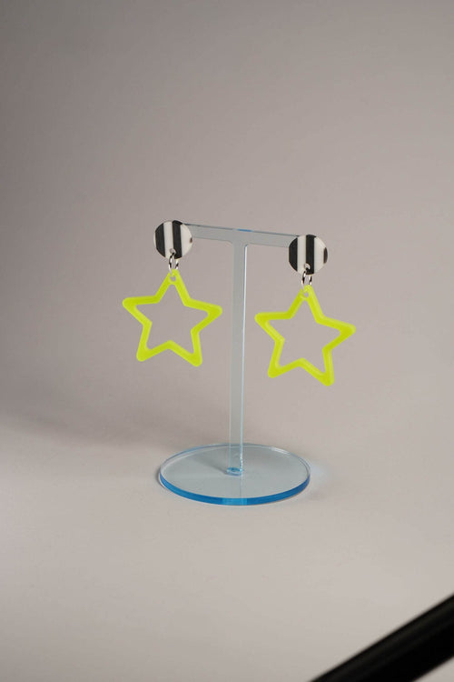 Lucky Ears - stripes - neon gelb Star - LUCKY MES