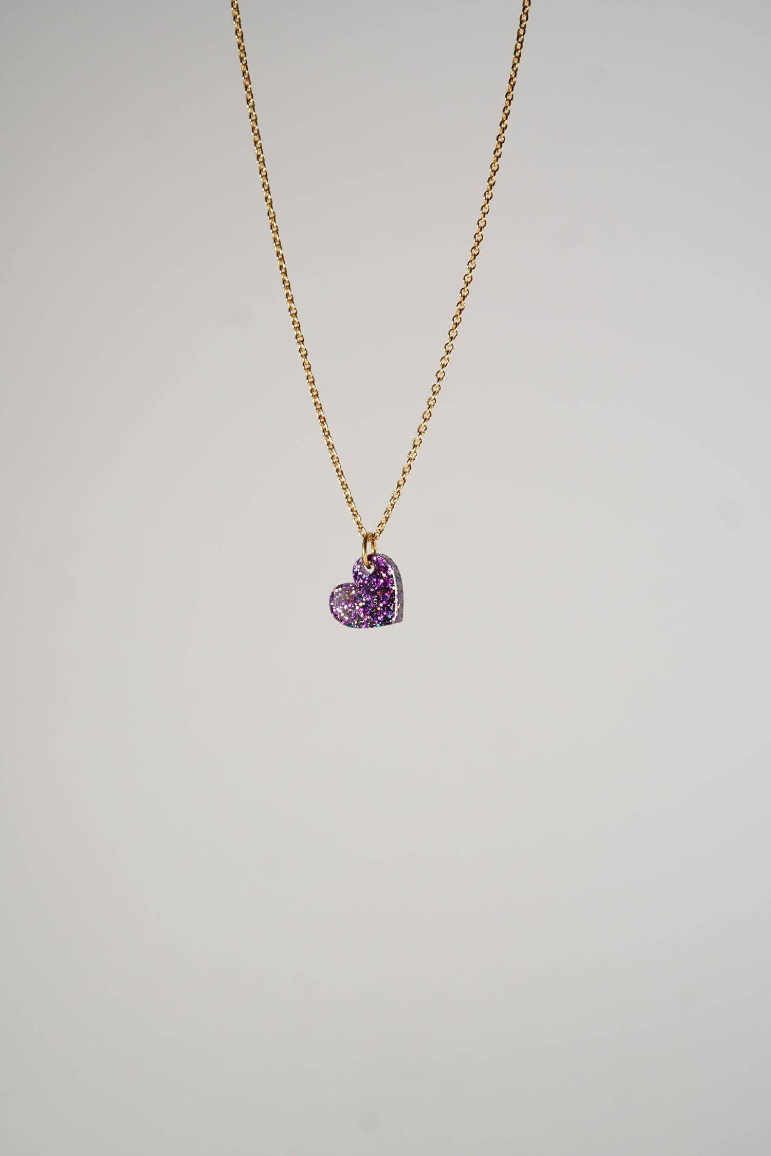 Lucky Necklace Heart Glitter - LUCKY MES